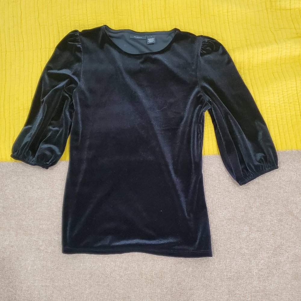 Halogen velvet top